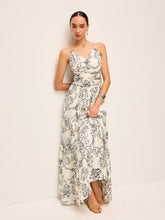 Floral Print Ruched Cami Dress