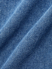 Pocketed Asymmetric Denim Skirt