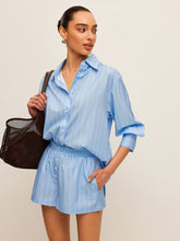 Striped Tie-Back Shirt