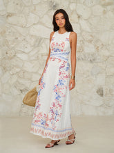 Sleeveless Floral Print Maxi Dress