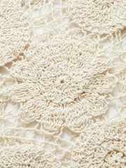 Sheer Sleeveless Cotton Sweater Vest