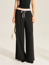 Striped Wide-Leg Pants