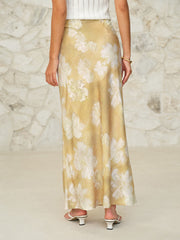 Floral Print Maxi Skirt