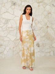 Floral Print Maxi Skirt