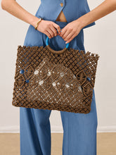 Crochet Tote Bag With Inner Lining