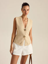 Sleeveless V-Neck Vest