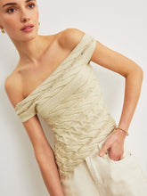 Off-Shoulder Cable Knit Top