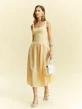 Textured Sleeveless Midi Dress