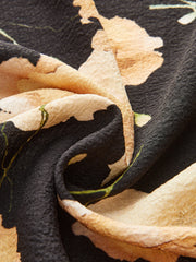 Floral Print Wide-Leg Pants