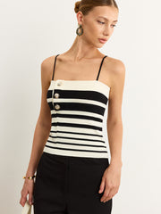 Striped Knit Tank Top