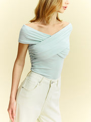 Off-Shoulder Crisscross Top
