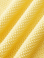 Mesh-Knit Polo-Style Top