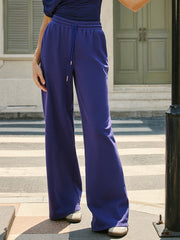 Mid-Waist Sweatpants With Drawstring