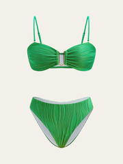 Textured Bikini Set