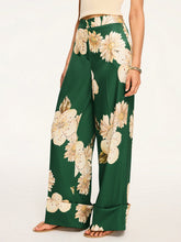 Floral Print Wide-Leg Pants
