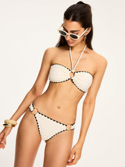 Contrast Trim Bikini Set