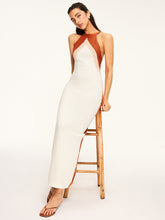 Knit Maxi Dress with Cut-Out Back