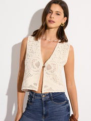 Crochet Knit Vest