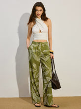 Printed Mid-Rise Thin Pants