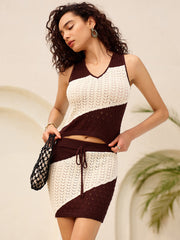 Color Blocked Sweater Co-Ords