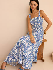 Boho Printed Maxi Dress
