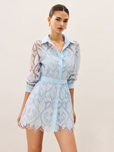 2 in 1 Sheer Lace Mini Dress