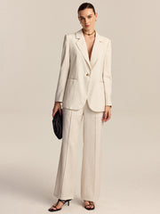 Tencel-Linen Blend Trousers