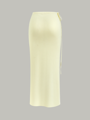 Wrap Skirt with Crystal Embellishments