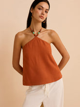 Linen & Cotton Halter Top