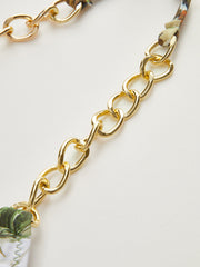 Print Chain Tie-Side Bikini Bottom