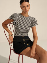 Striped Ribbed Top
