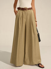 Belted Wide-Leg Pants