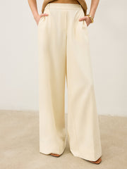 Pocketed Wide-Leg Pants