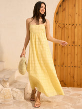 Eyelet Backless Maxi Dress