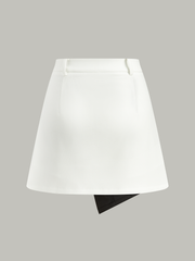 2 in 1 Asymmetrical Skirt