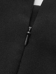 Asymmetrical Metal Decor Skirt