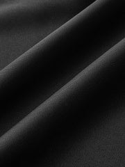 Satin Shirt Dress with Faux Leather Overlay