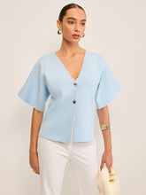 V-Neck Button Knit Cardigan