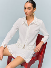 Crochet-Trimmed Shirt