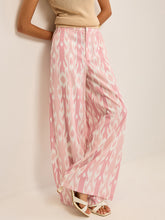 Boho Linen-Look Wide-Leg Pants