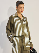 Striped Satin Shirt