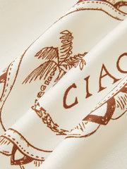 Printed Shirt Dress with Rope Tie Belt