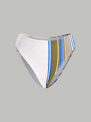 Color-Block Striped Bikini Bottom