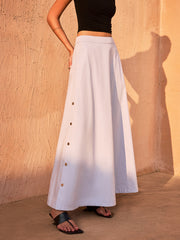 Button-Down Maxi Skirt