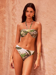 Tropical Print Bikini Bottom