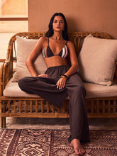 Elastic-Waist Wide-Leg Pants