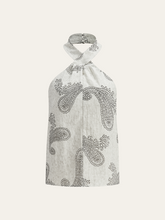 Boho Print Halter Backless Top