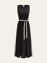 Contrast Trim Maxi Dress