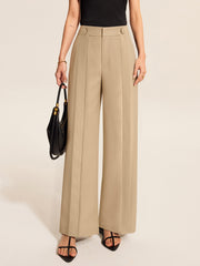 Pleated Wide-Leg Pants