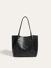 Woven PU Tote Bag